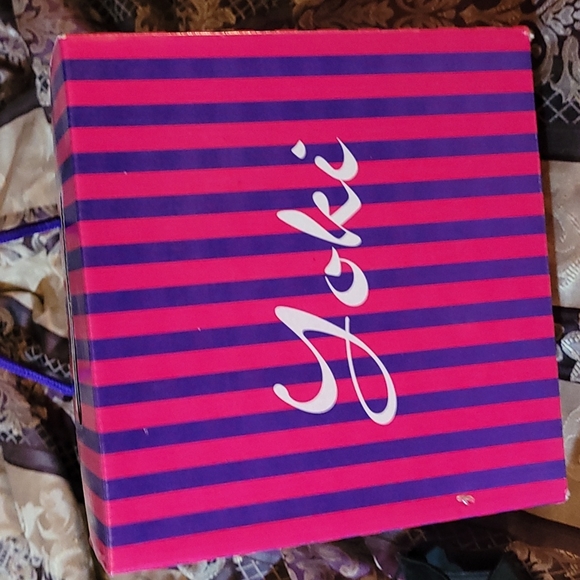 Yoki black criss cross wedge shoes size 7 - Picture 7 of 9